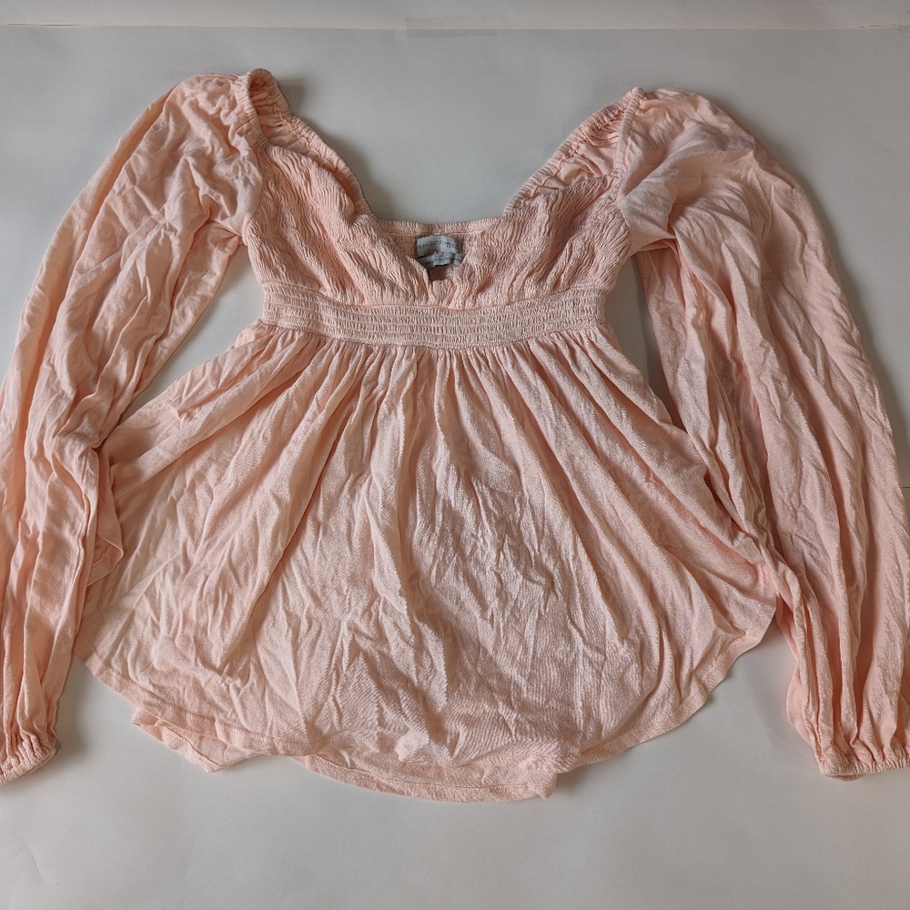 Urban Outfitters peach blouse